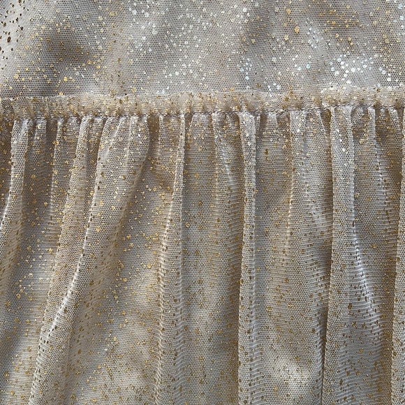 Zara Girls Gold Sparkly Dress - Picture 3 of 6